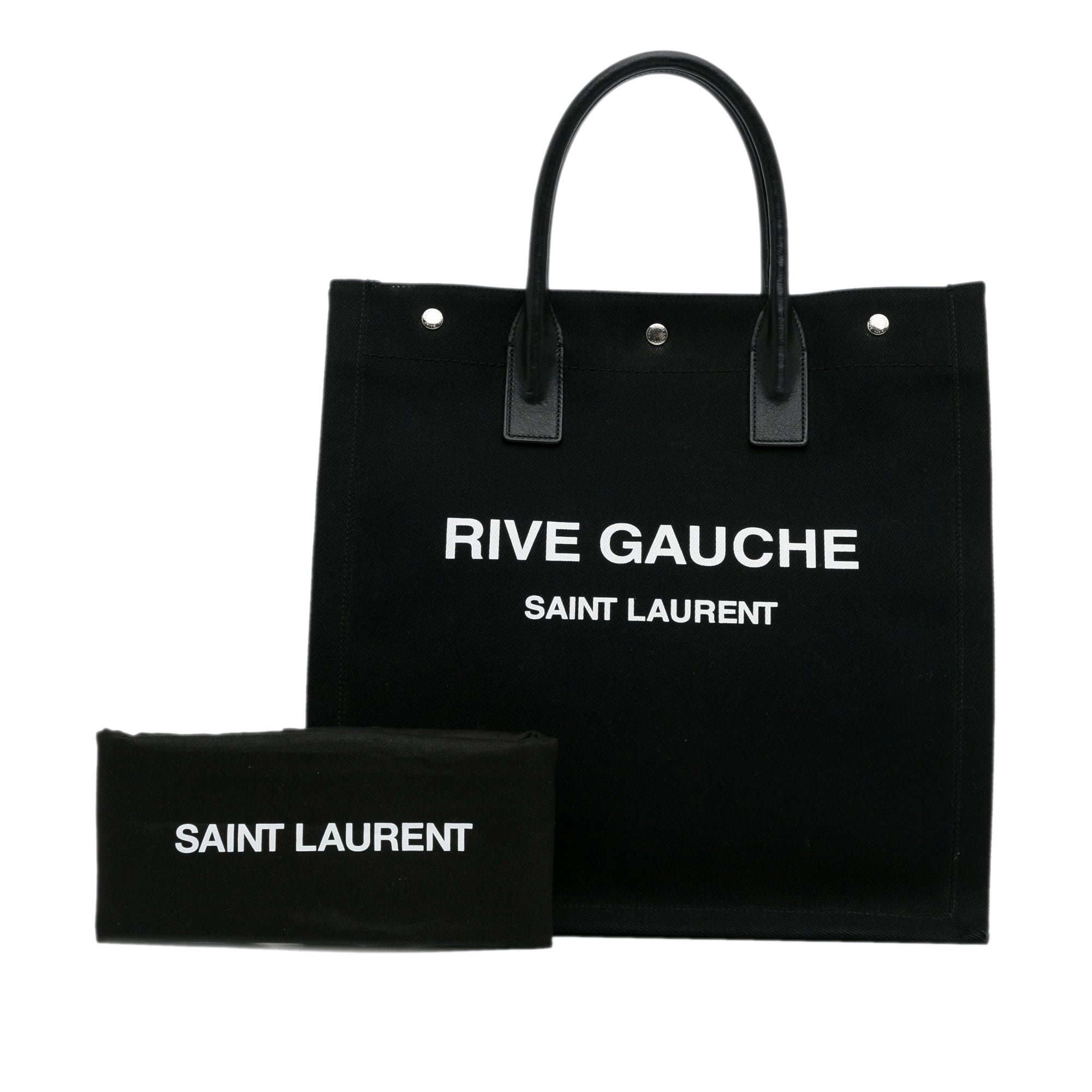 Black Saint Laurent Rive Gauche North South Tote