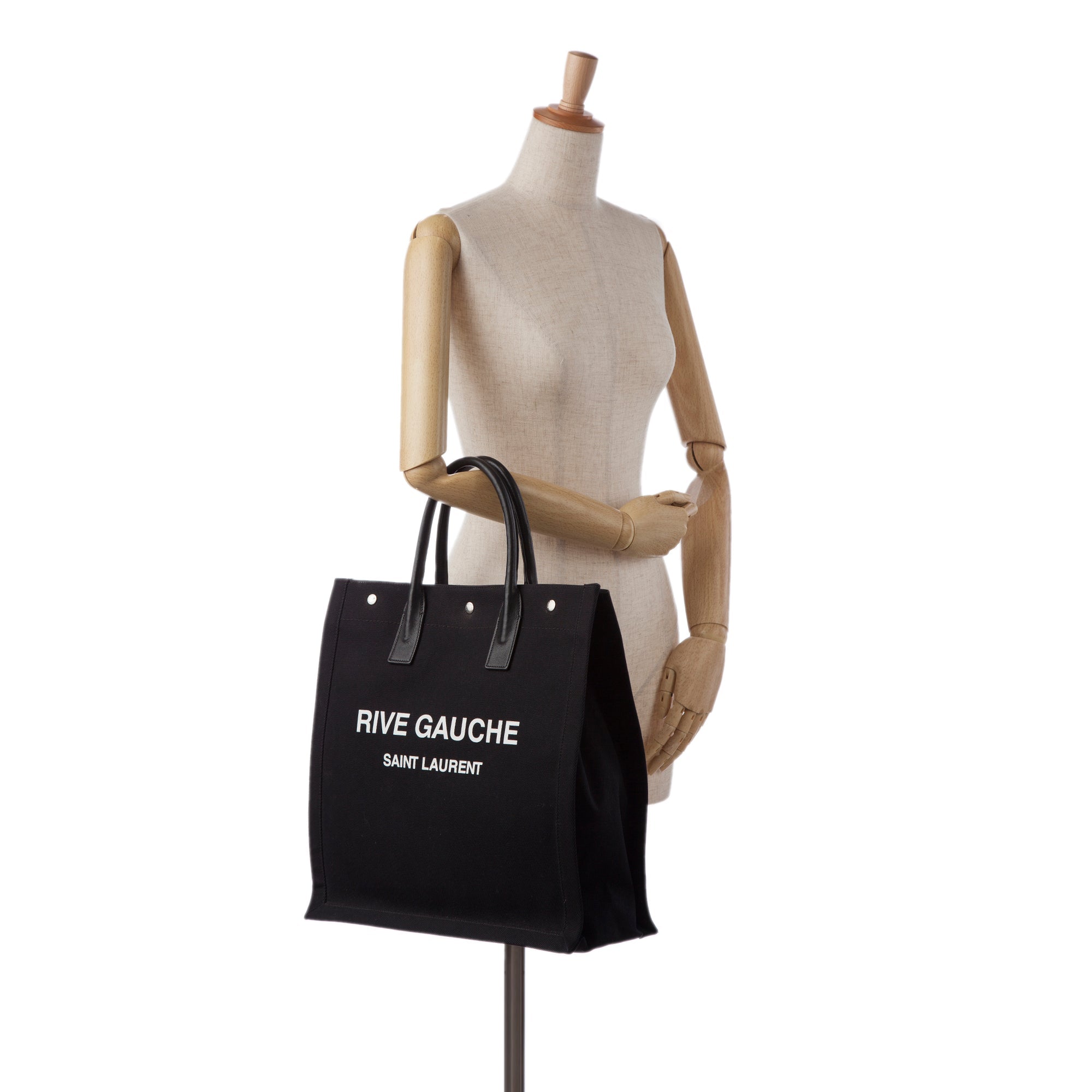 Black Saint Laurent Rive Gauche North South Tote