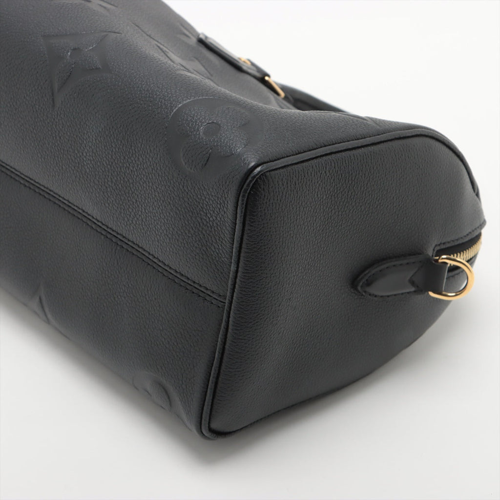 Louis Vuitton Monogram Empreinte Speedy Bandouliere  Black