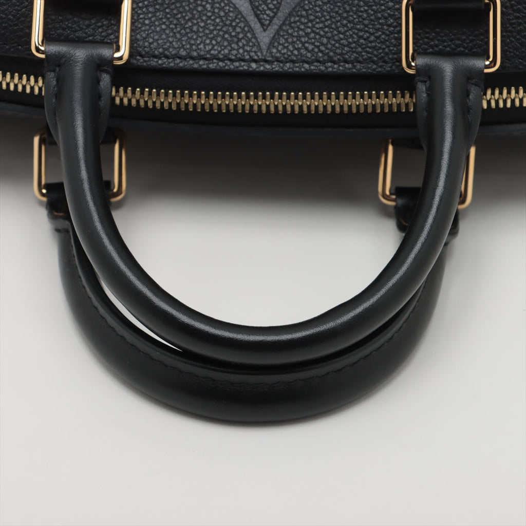 Louis Vuitton Monogram Empreinte Speedy Bandouliere  Black