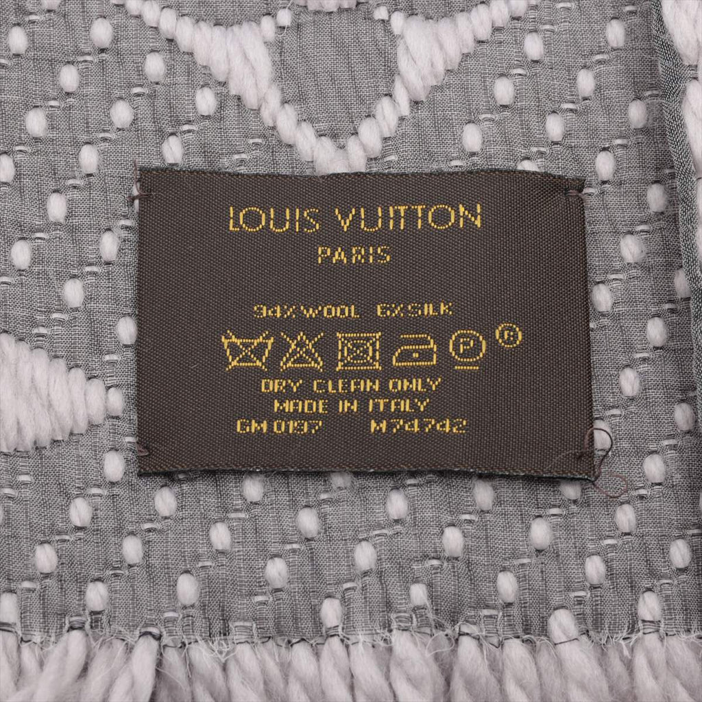Louis Vuitton Logomania Grey Scarf