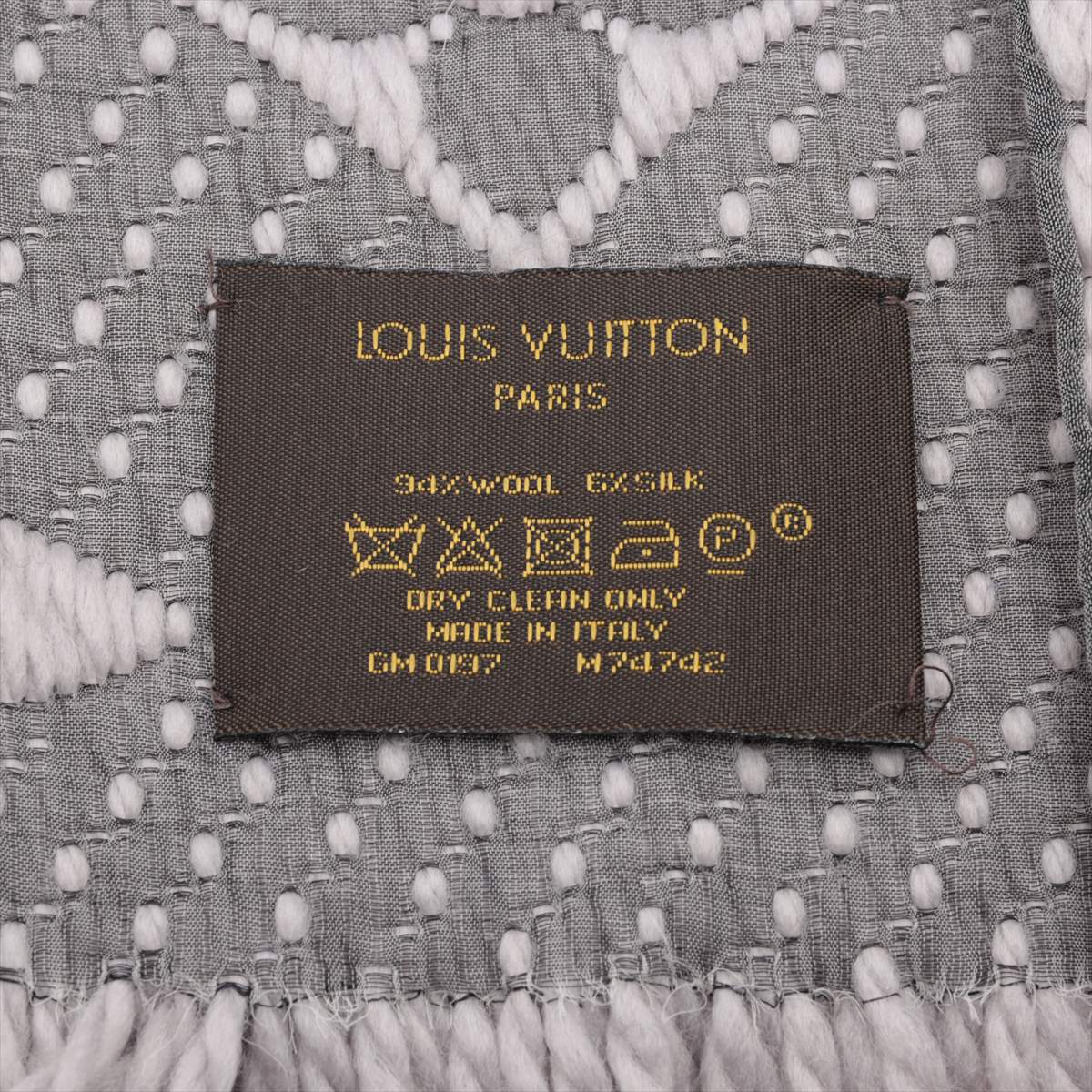 Louis Vuitton Logomania Grey Scarf