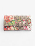 Gucci Continental Wallet Bloom Monogram Coated Canvas