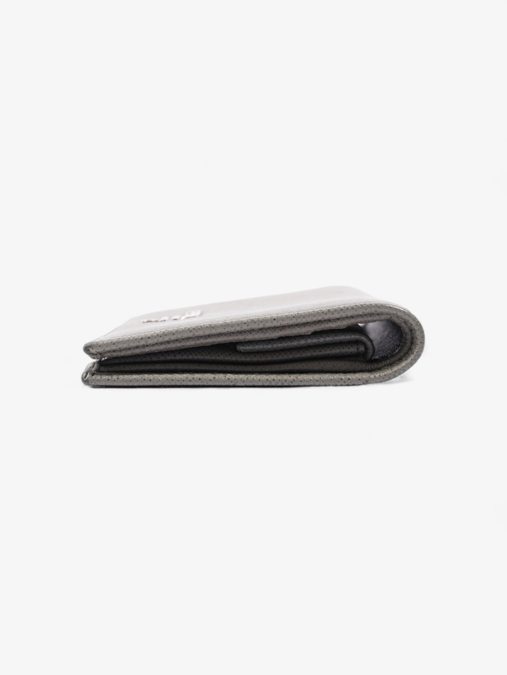 Prada Wallet Grey Saffiano Leather