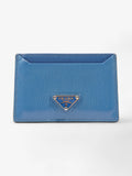 Prada Card Case Blue Epi Leather