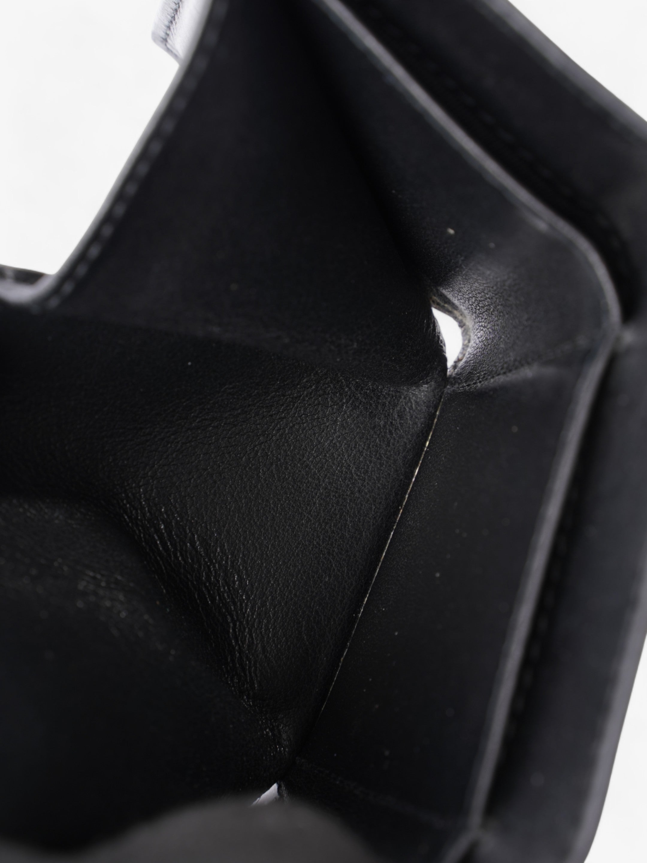 Prada Compact Wallet Black Epi Leather