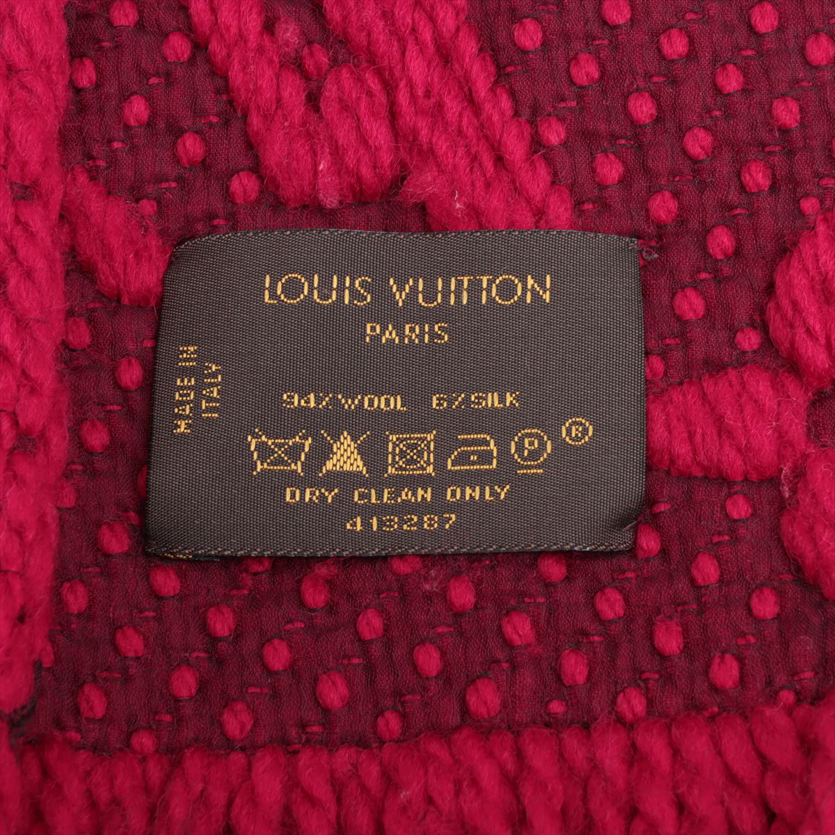 Louis Vuitton Logomania Red Scarf
