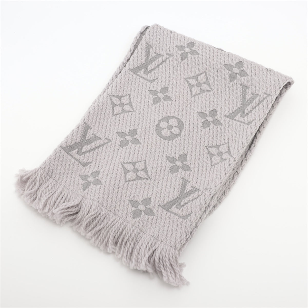 Louis Vuitton Logomania Grey Scarf