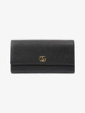 Gucci Marmont Long Wallet Black Leather