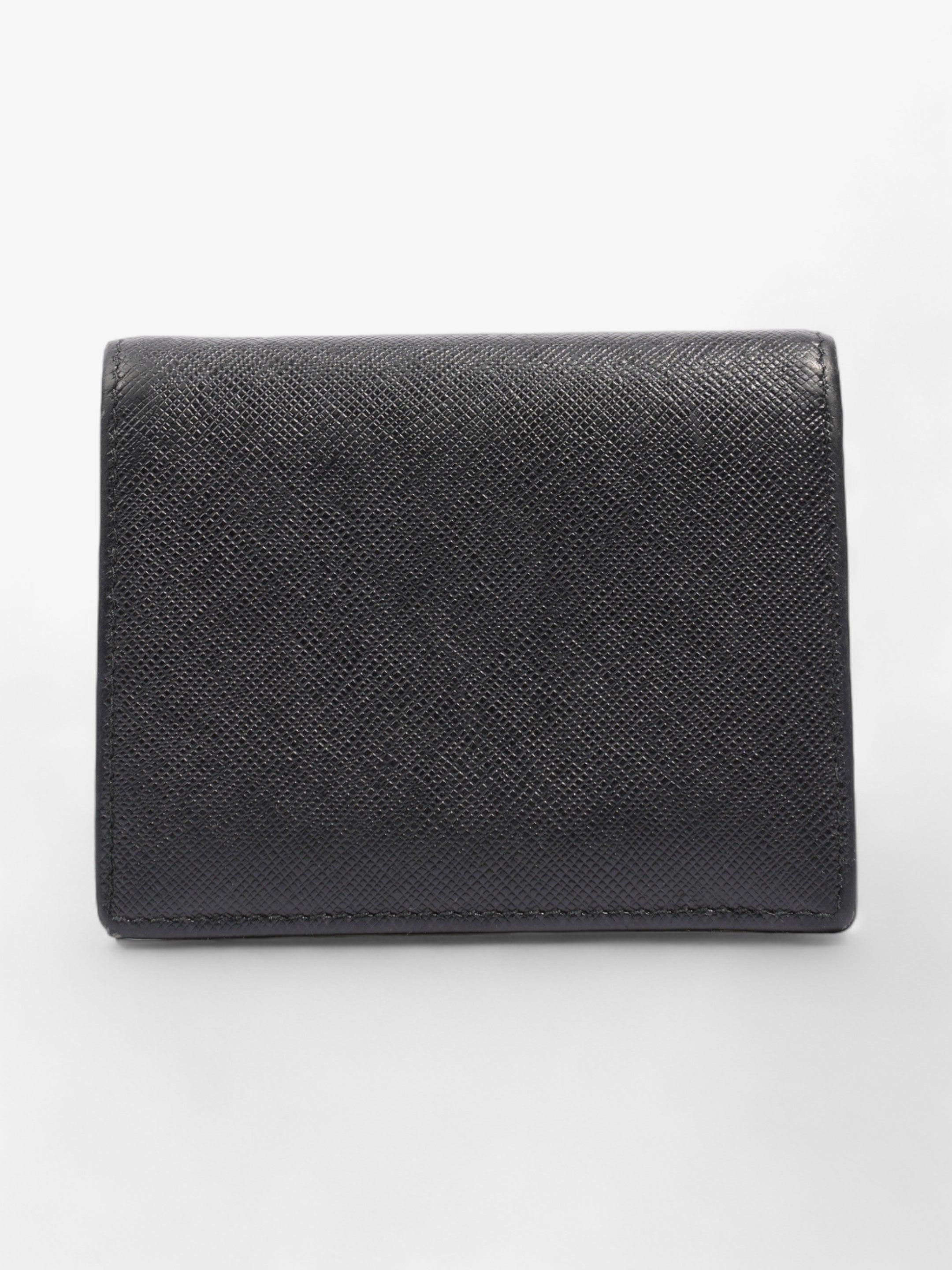 Prada Small Wallet Black Saffiano Leather