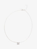 Gucci Logo Plate Necklace Silver Silver Sterling