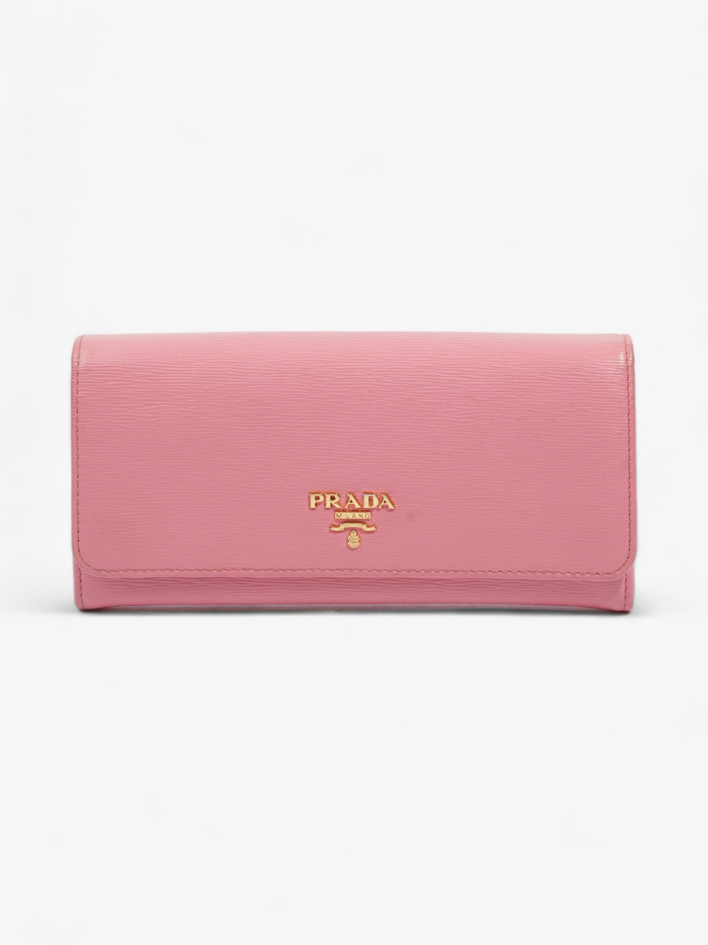 Prada Long Wallet Pink Leather