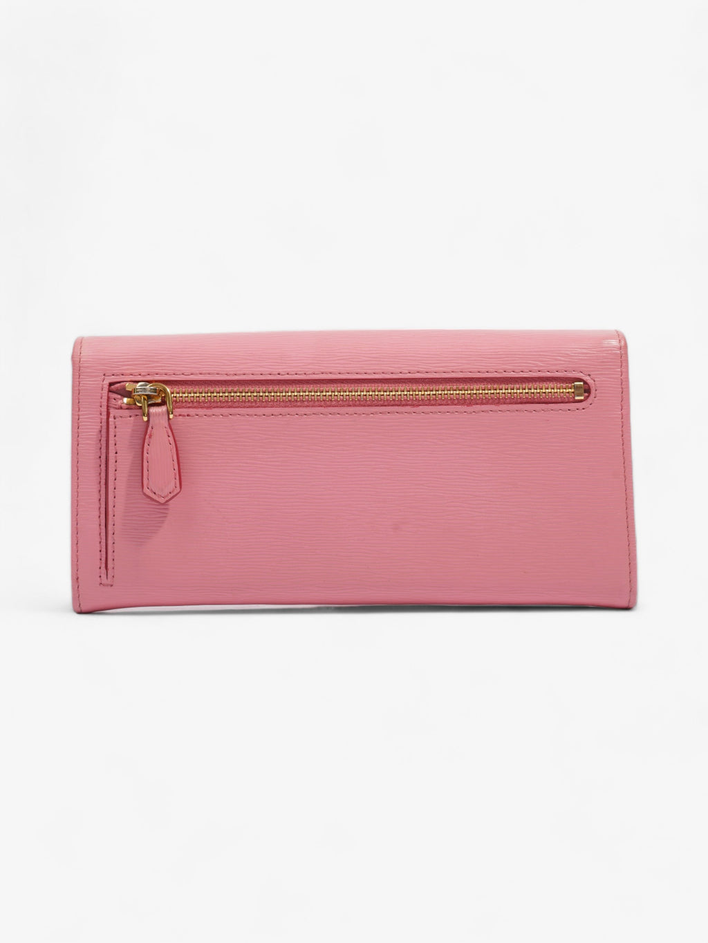 Prada Long Wallet Pink Leather