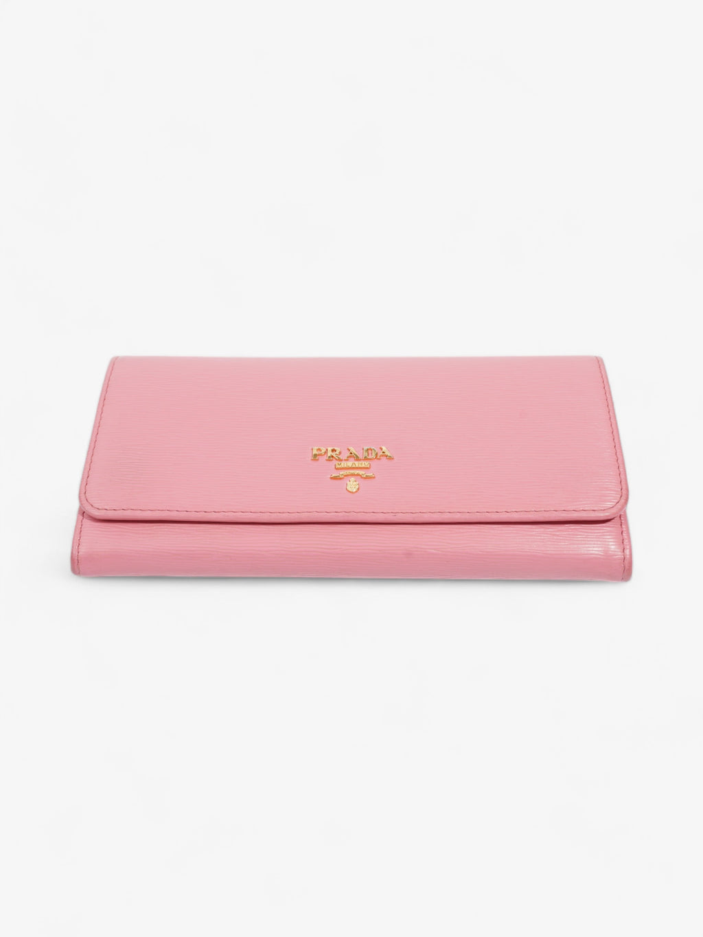 Prada Long Wallet Pink Leather
