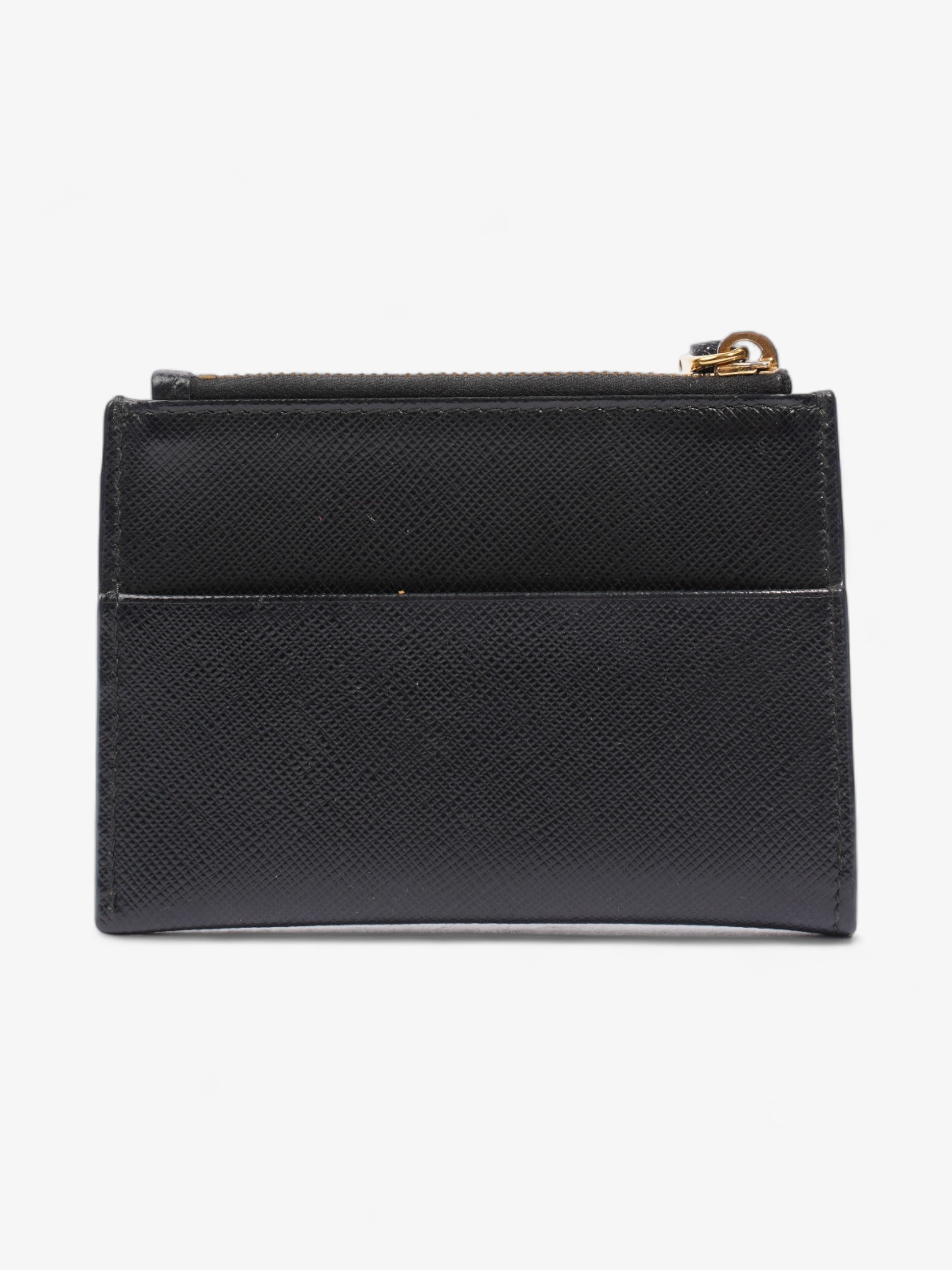 Prada Triangle Wallet Black Saffiano Leather