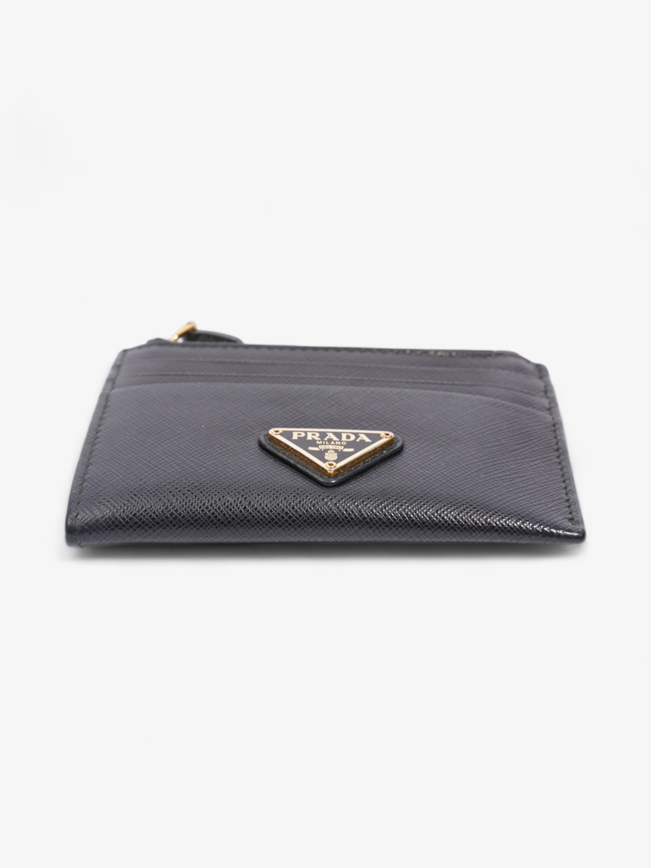 Prada Triangle Wallet Black Saffiano Leather