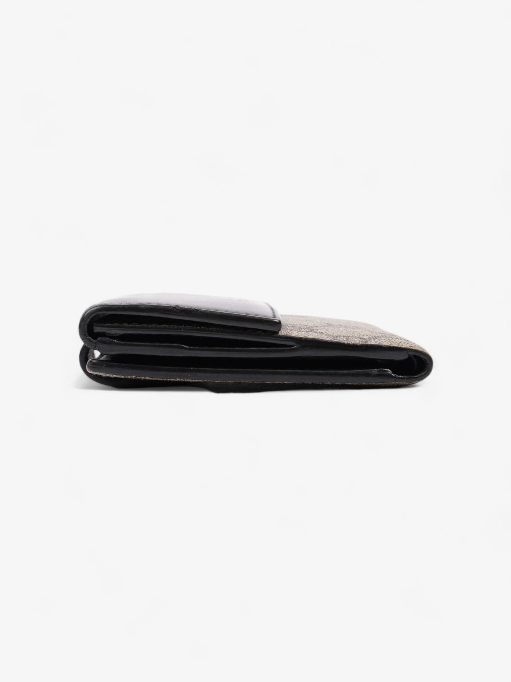 Gucci Padlock Wallet Beige And Ebony GG Supreme / Black Coated Canvas
