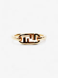 Fendi O'Lock FF Ring Gold Base Metal Medium (54mm)