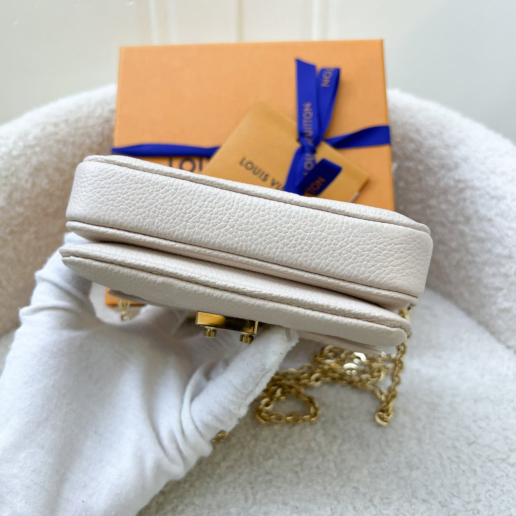 LV Micro Metis in Cream Empreinte Leather and GHW