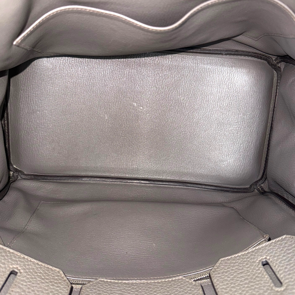HermÃƒÆ’Ã‚Â¨s Birkin 35 Etain Clemence Palladium