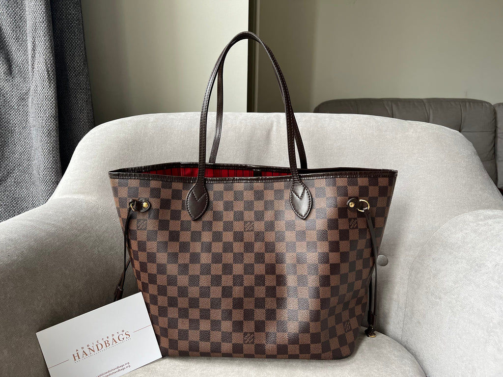 Louis Vuitton Neverfull MM Damier Ebene Cherry Interior (RRP £1,410)