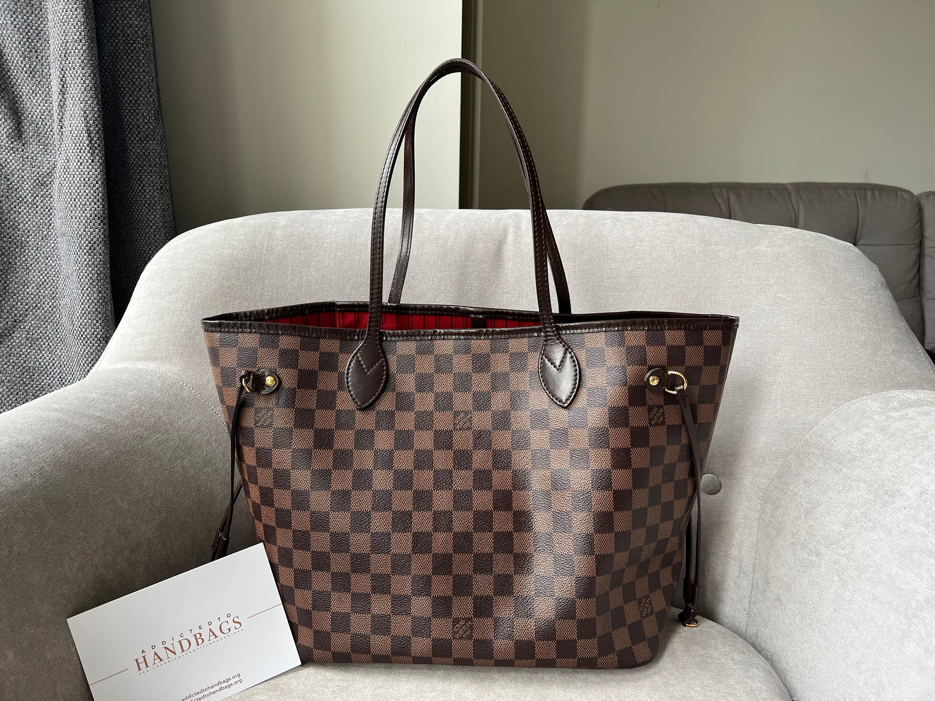 Louis Vuitton Neverfull MM Damier Ebene Cherry Interior (RRP £1,410)