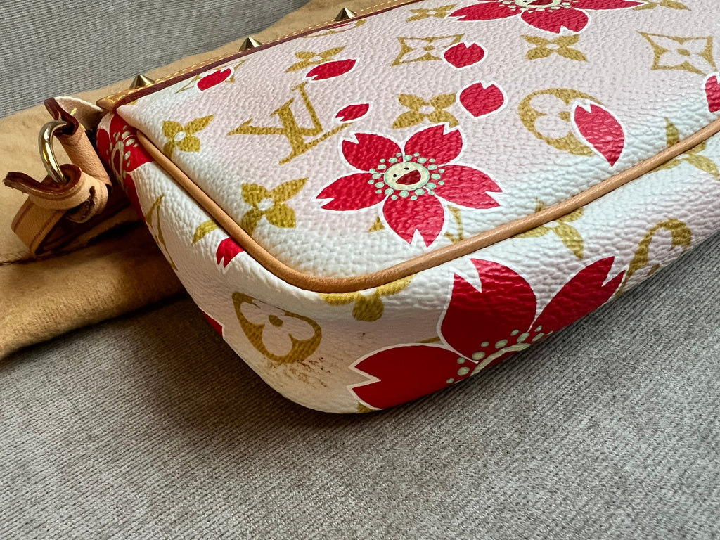 Louis Vuitton Pochette Accessoires Cherry Blossom Damier Azur