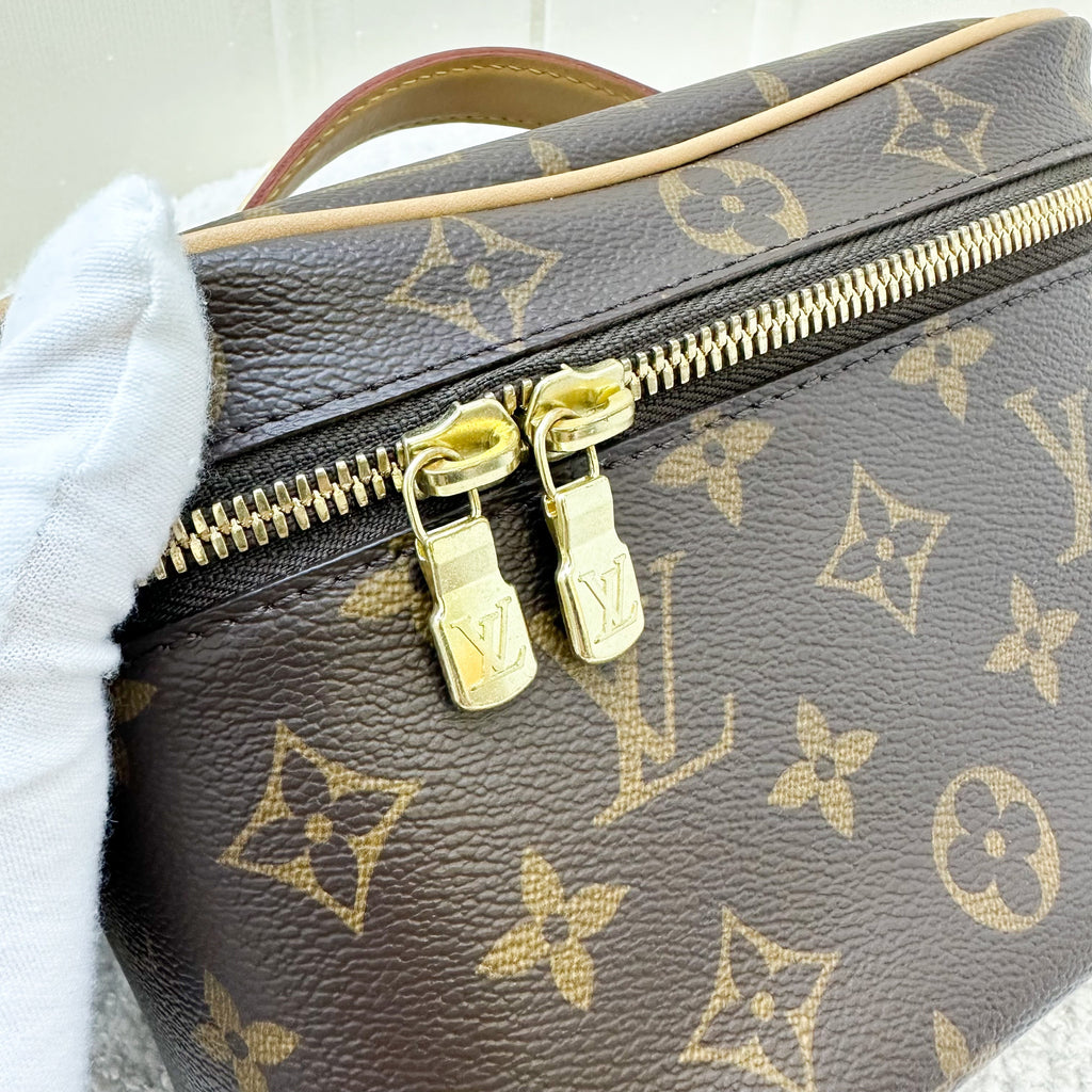 LV Nice Mini Toiletry Pouch in Monogram Canvas GHW