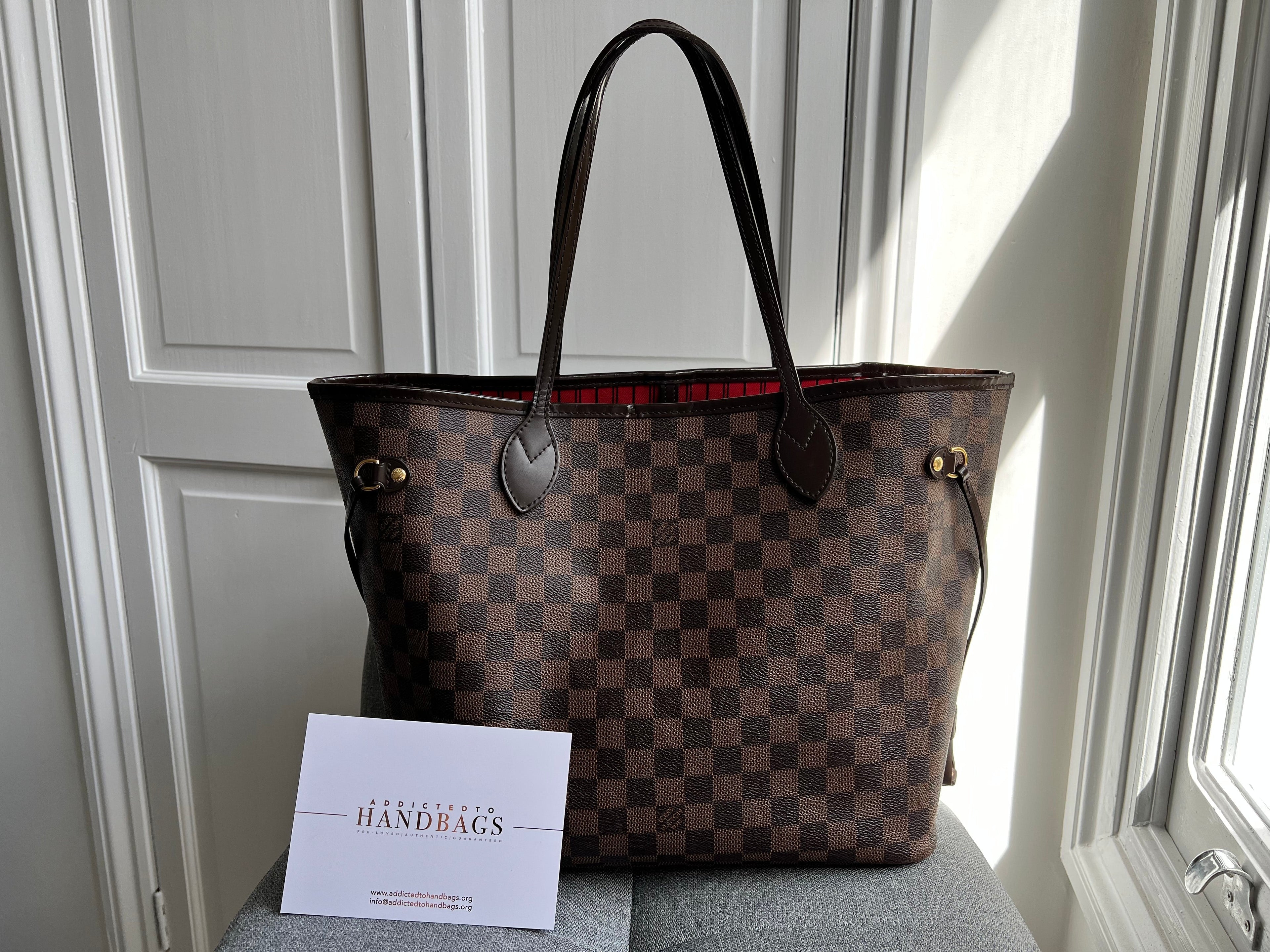 Louis Vuitton Neverfull MM Damier Ebene Cherry Interior (RRP £1,410)