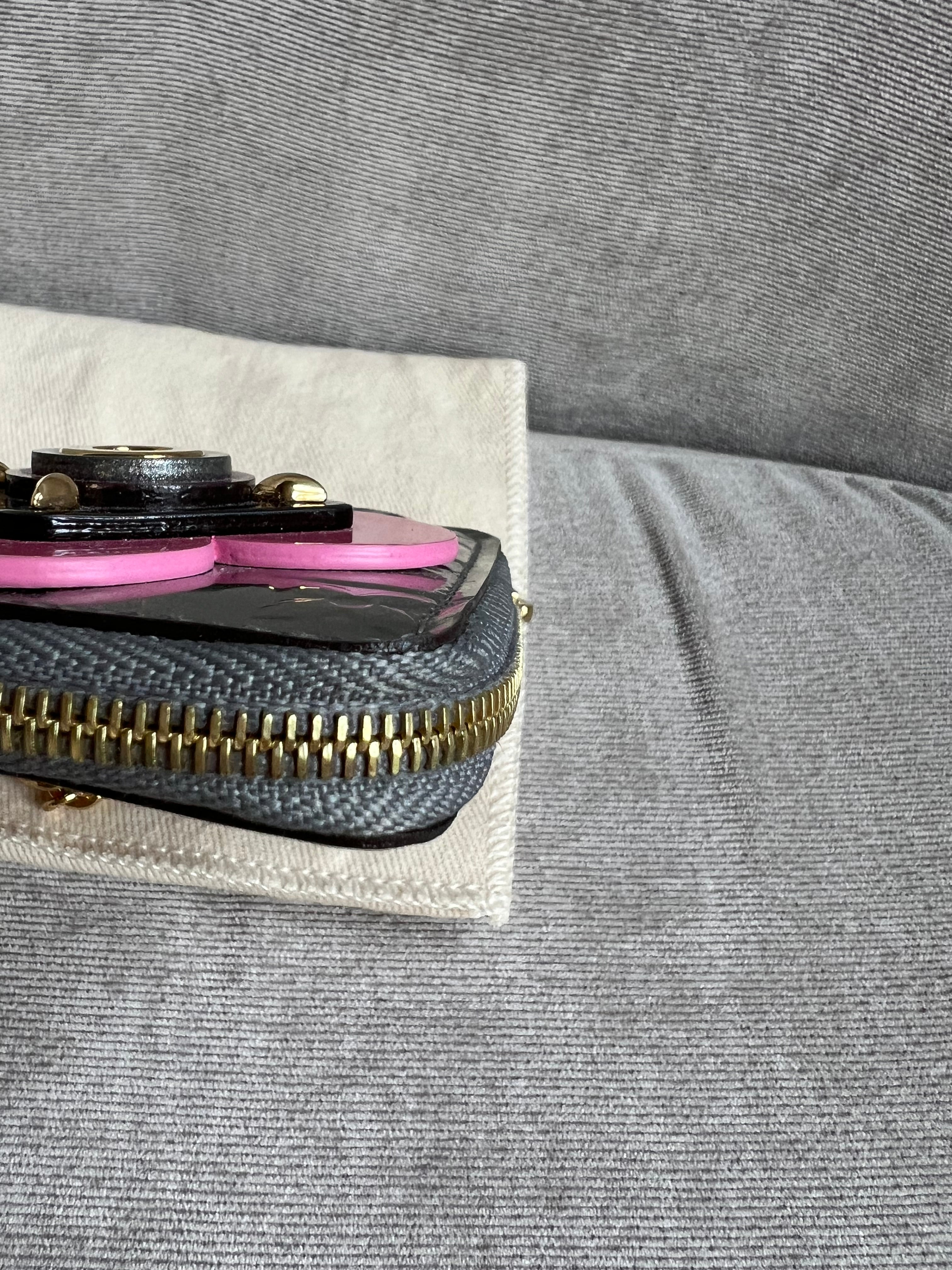 Louis Vuitton Porte Monnaie Carre Limited Edition Flower Vernis (RRP £425)