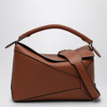 Loewe Puzzle Tan-Coloured Calfskin Bag Women