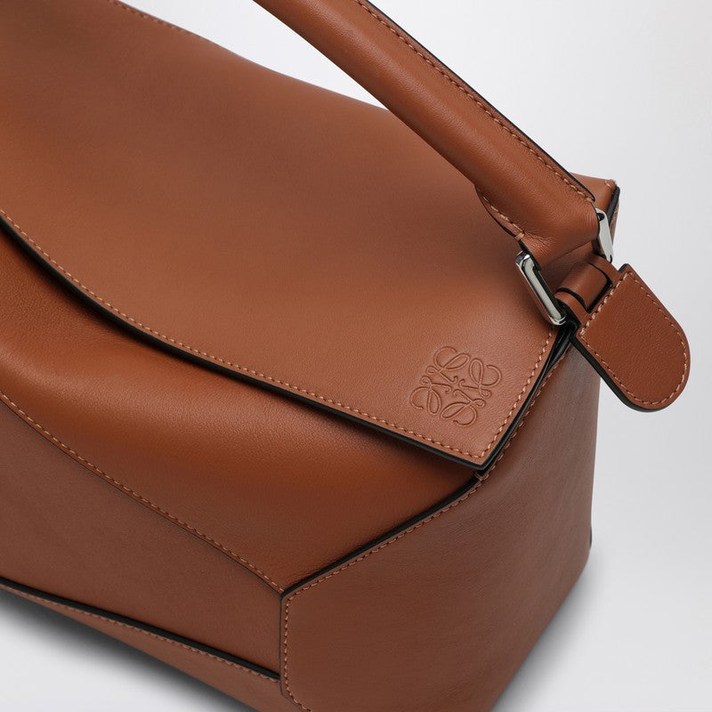 Loewe Puzzle Tan-Coloured Calfskin Bag Women