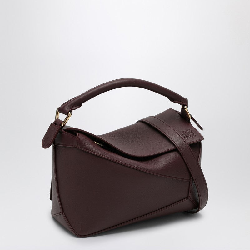 Loewe Dark Burgundy Small Puzzle Bag Women