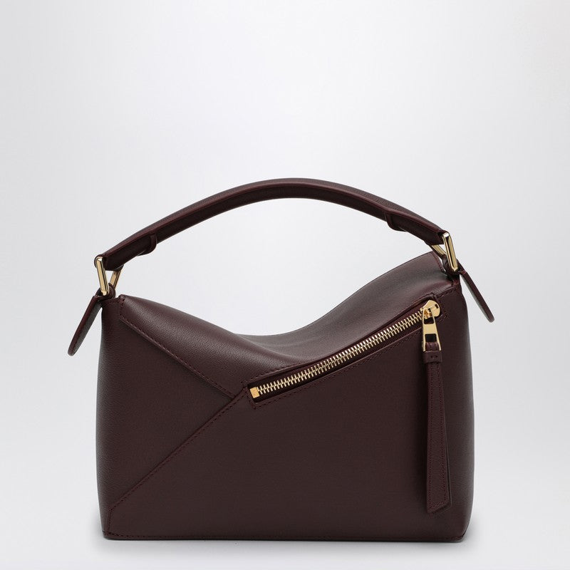 Loewe Dark Burgundy Small Puzzle Bag Women