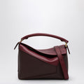 Loewe Puzzle Bag Small Cremson/Dark Burgundy Women