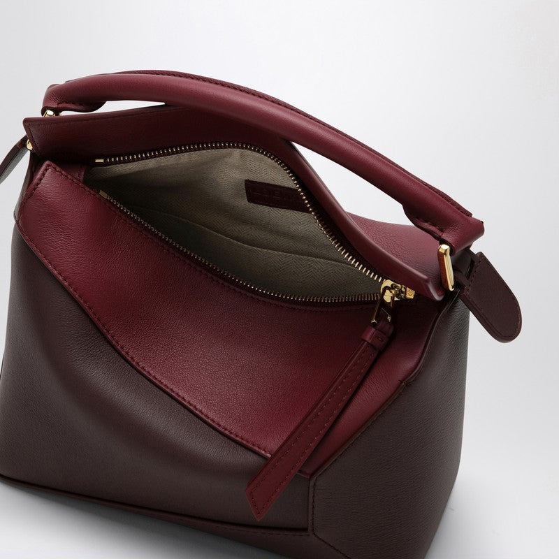 Loewe Puzzle Bag Small Cremson/Dark Burgundy Women
