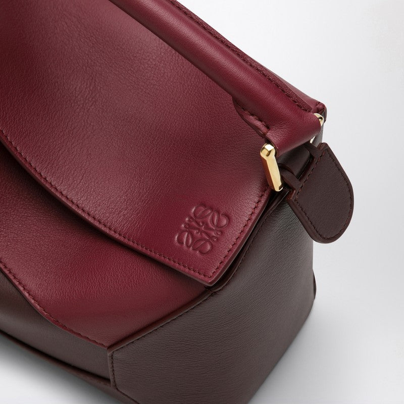 Loewe Puzzle Bag Small Cremson/Dark Burgundy Women