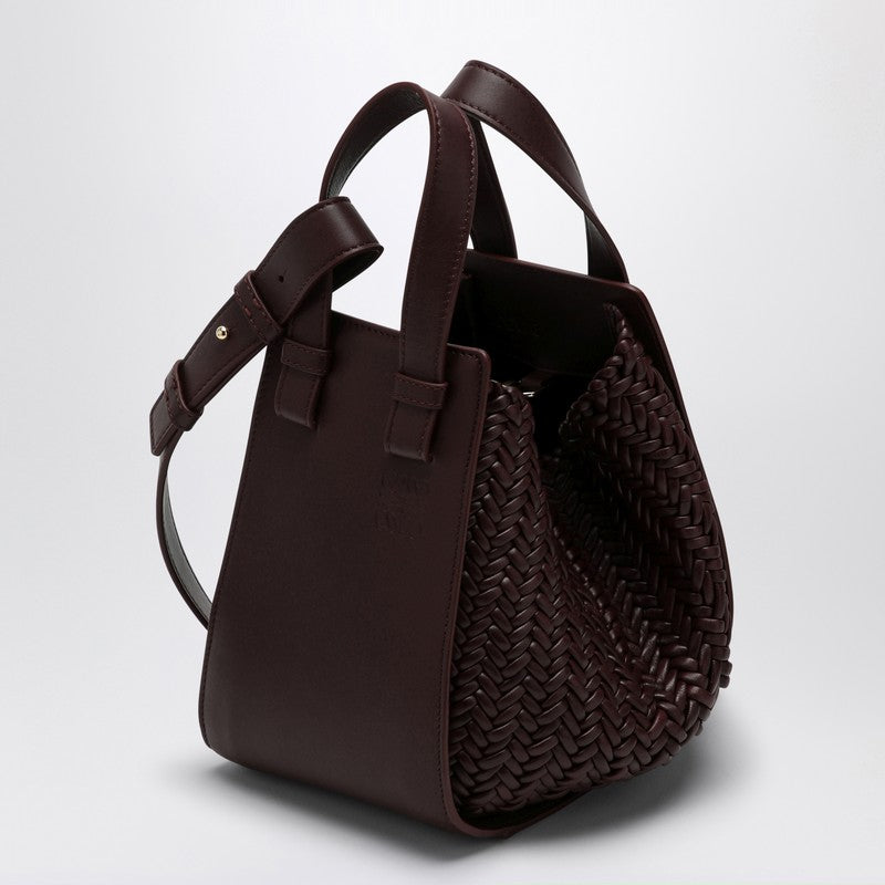Loewe Dark Burgundy Leather Hammock Bag Women