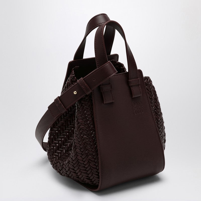 Loewe Dark Burgundy Leather Hammock Bag Women
