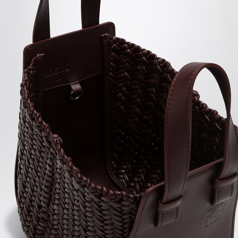 Loewe Dark Burgundy Leather Hammock Bag Women