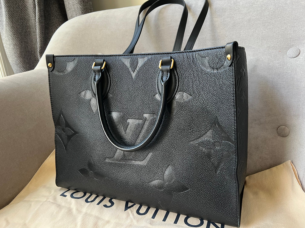Louis Vuitton On the Go MM Black Empreinte (RRP £2,450)