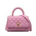 Chanel Coco Handle Mini Pink Caviar Gold