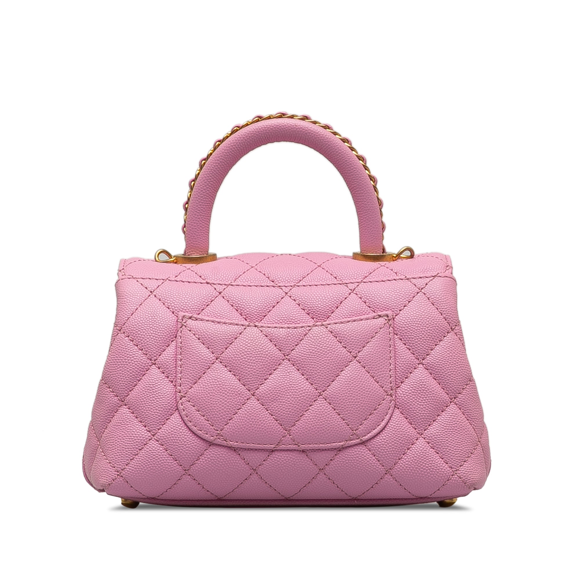 Chanel Coco Handle Mini Pink Caviar Gold
