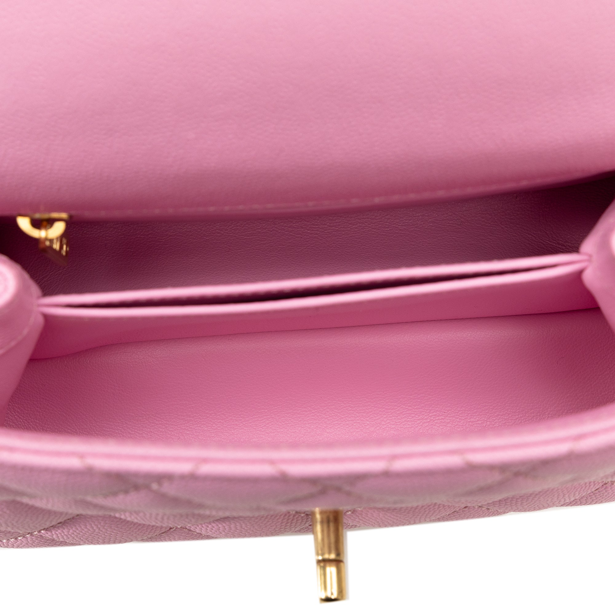 Chanel Coco Handle Mini Pink Caviar Gold