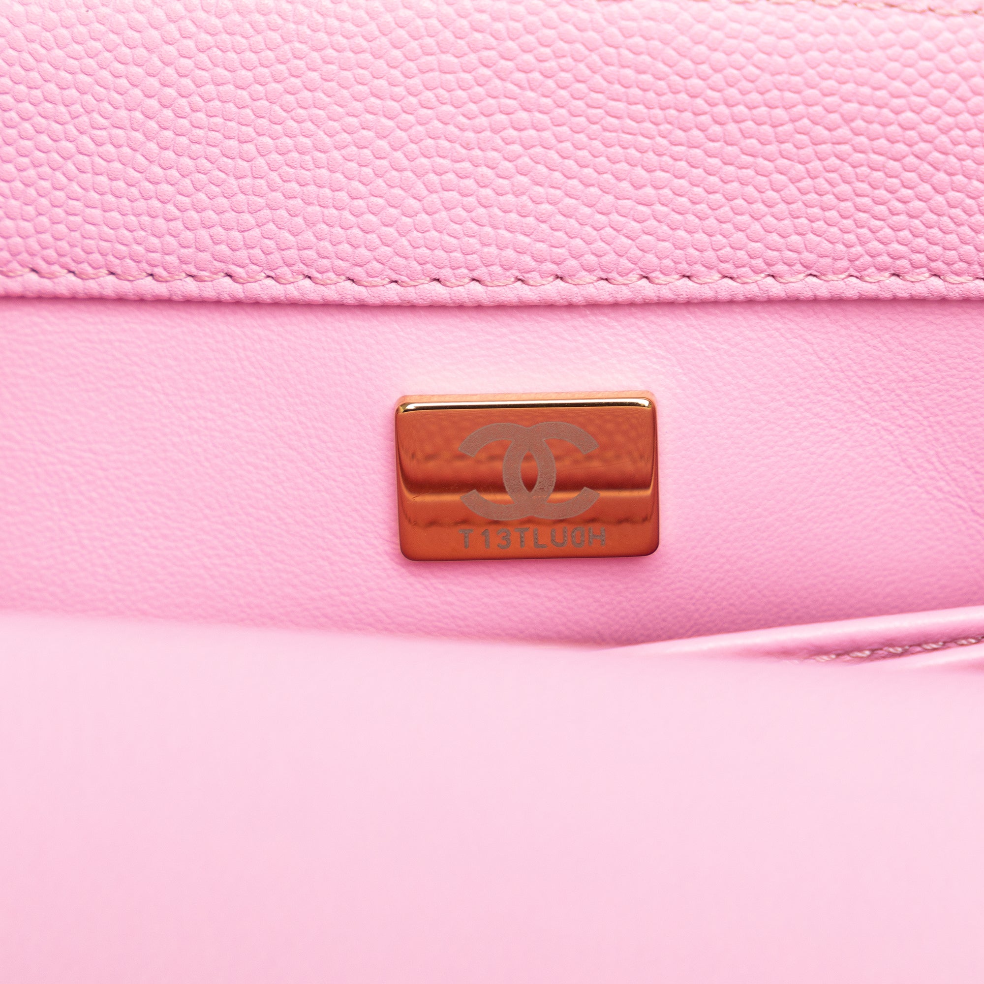 Chanel Coco Handle Mini Pink Caviar Gold