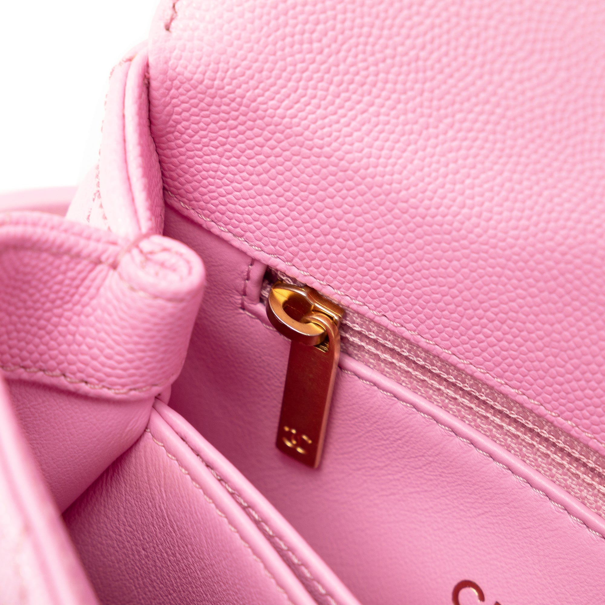 Chanel Coco Handle Mini Pink Caviar Gold