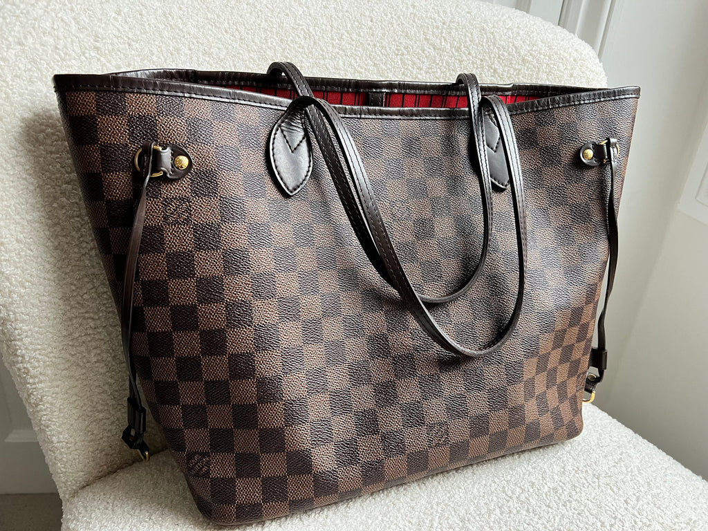 Louis Vuitton Neverfull MM Damier Ebene Cherry Interior (RRP £1,410)
