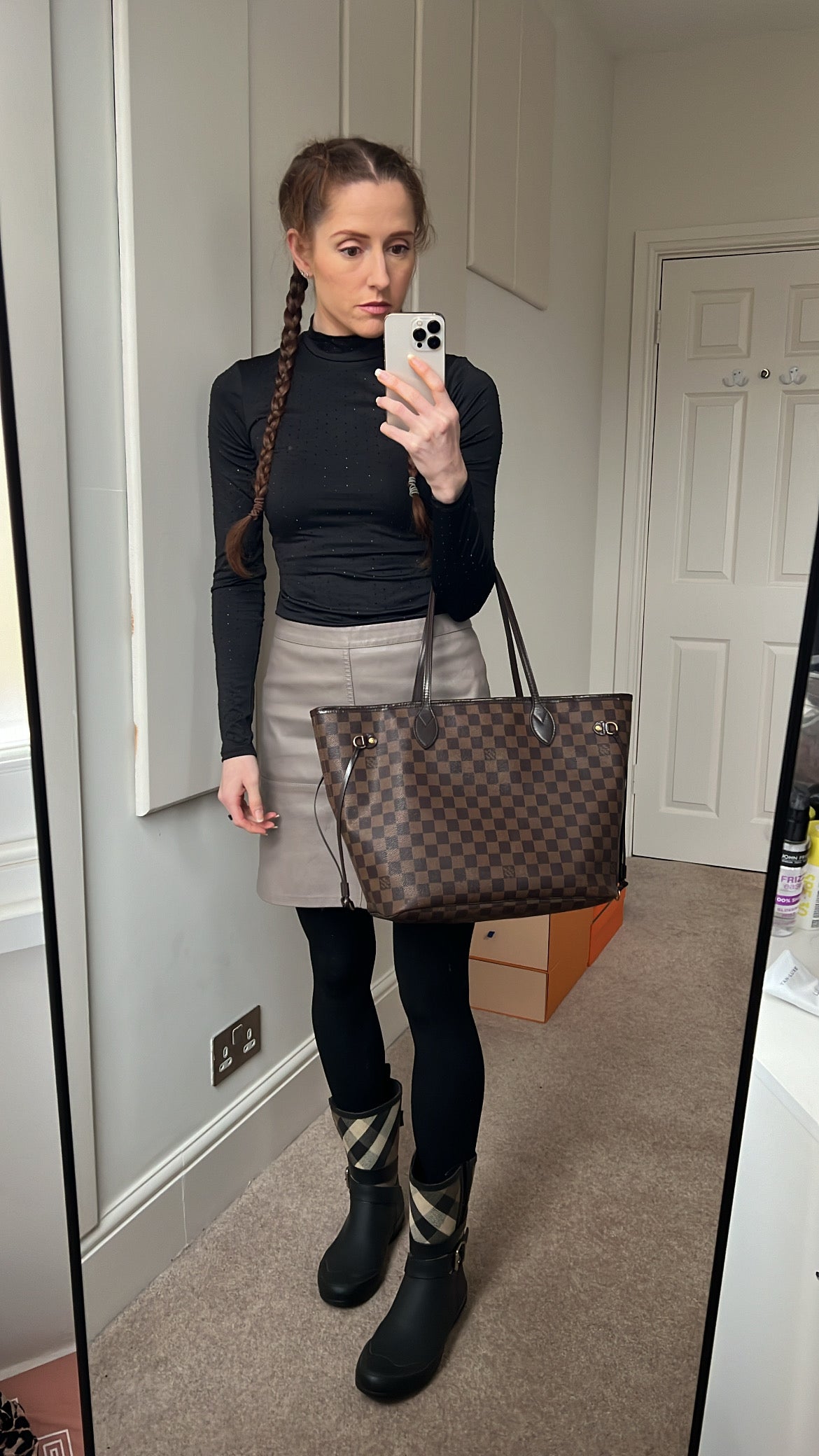 Louis Vuitton Neverfull MM Damier Ebene Cherry Interior (RRP £1,410)