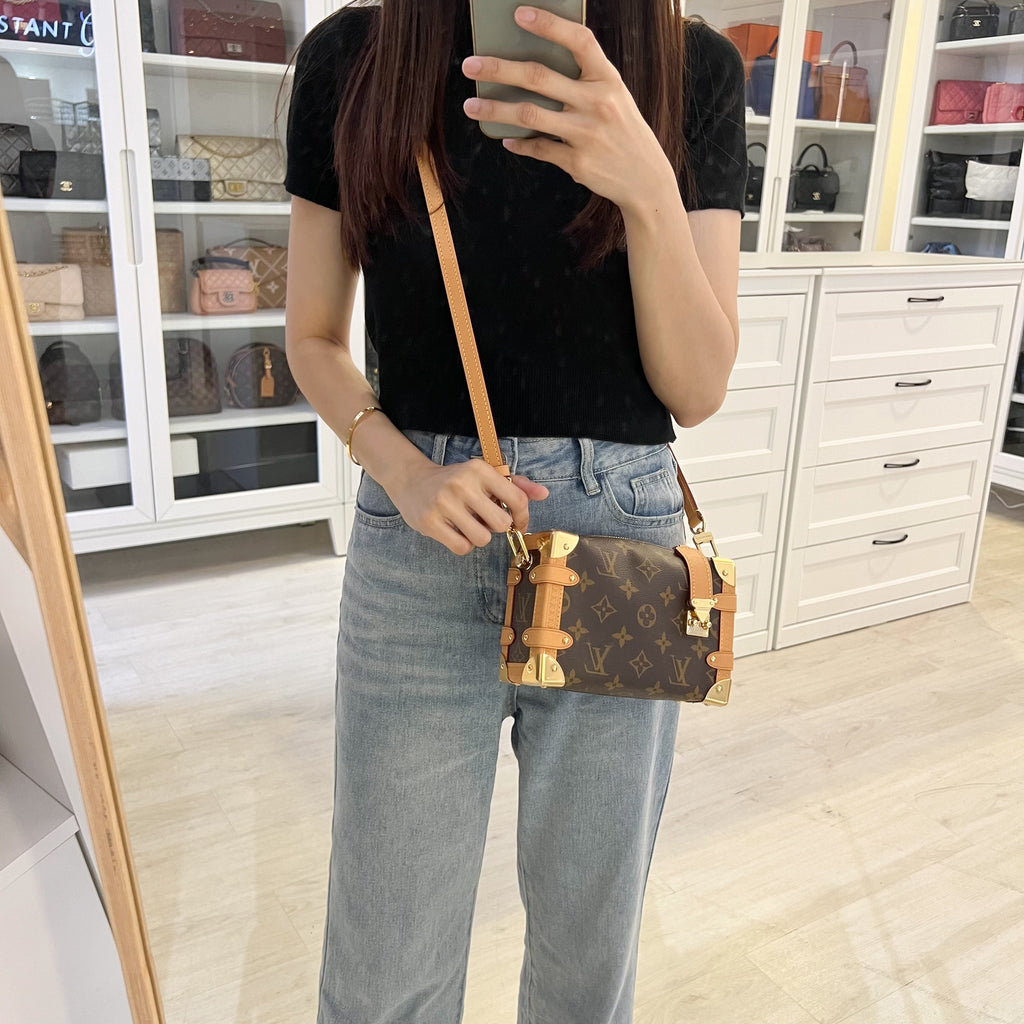 LV Side Trunk PM Bag in Monogram Canvas and GHW