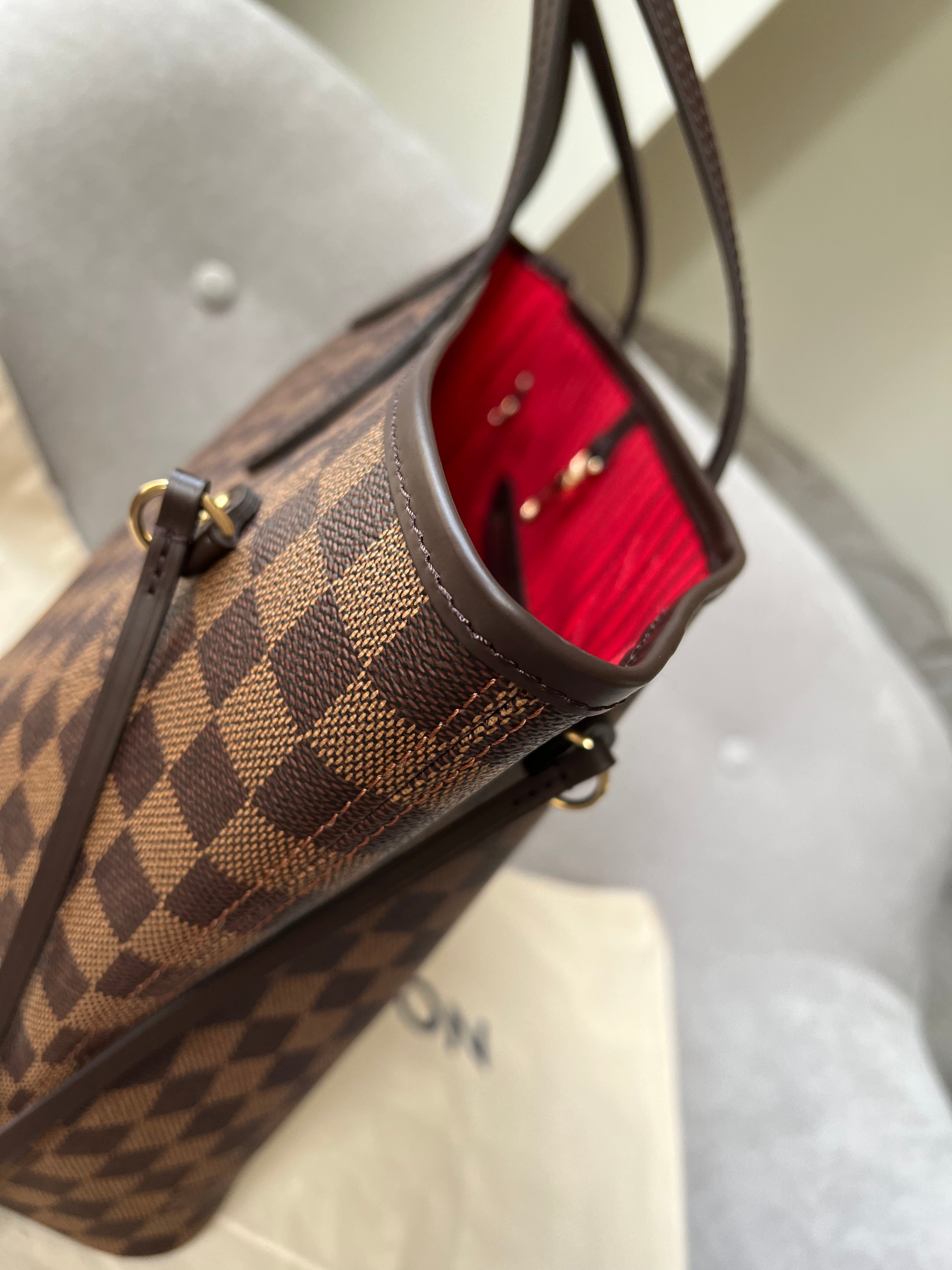 Louis Vuitton Neverfull MM Damier Ebene Cherry Interior (RRP £1,410)